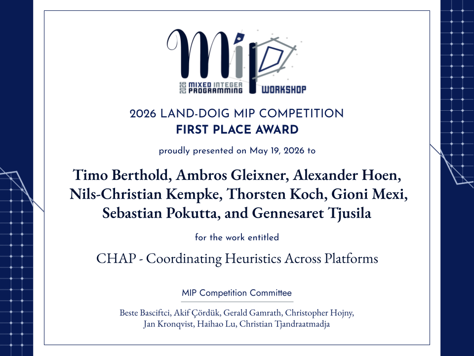 Winner certificate
